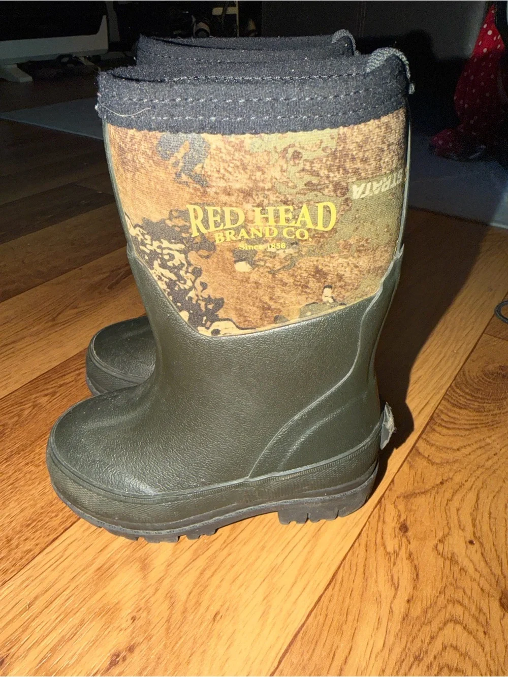 RedHead Black Youth Waterproof Pull-On Boot